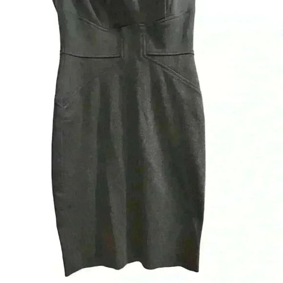 Cache Women's Size 4 Gray Sleeveless Sheath Knee Length Dress - Picture 3 of 9